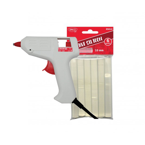 Pistol de lipit si clei siliconic