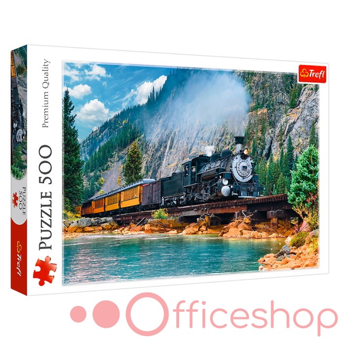Puzzle 500 elemente "Trenul in munți" Trefl 37379