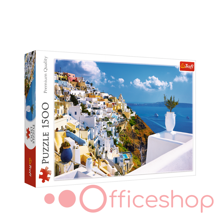 Puzzle 1500 elemente "Santorini, Grecia'' Trefl 26119