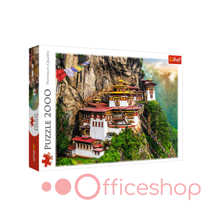 Puzzle 2000 elemente "Cuib de tigru, Bhutan'' Trefl 27092