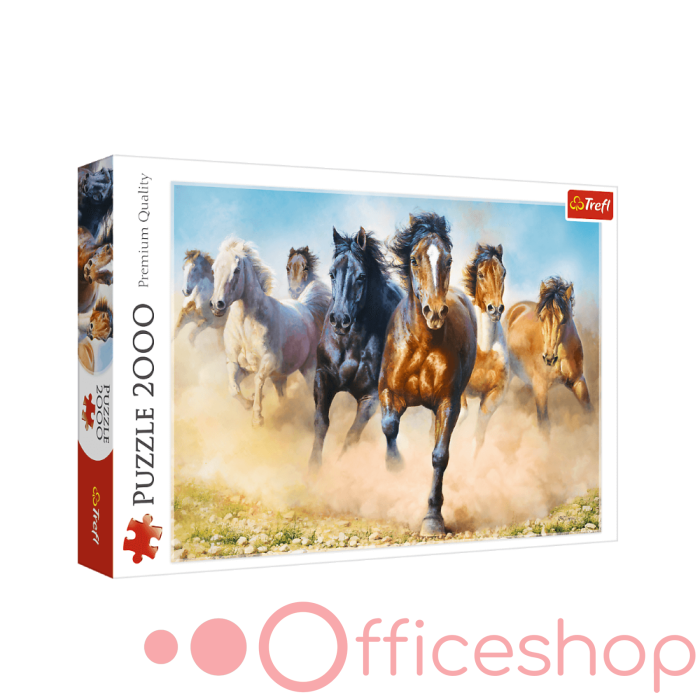 Puzzle 2000 elemente "Herghelie de cai'' Trefl 27098