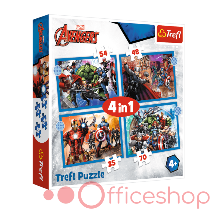 Puzzle 4 în1 "Avengers" Trefl 34386