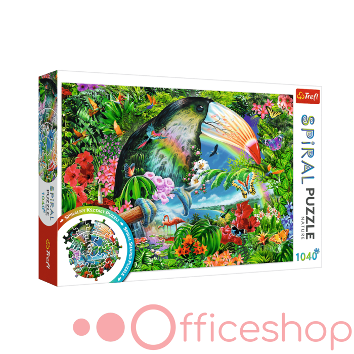 Puzzle spiralat 1040 elemente "Аnimale tropicale" Trefl 40014