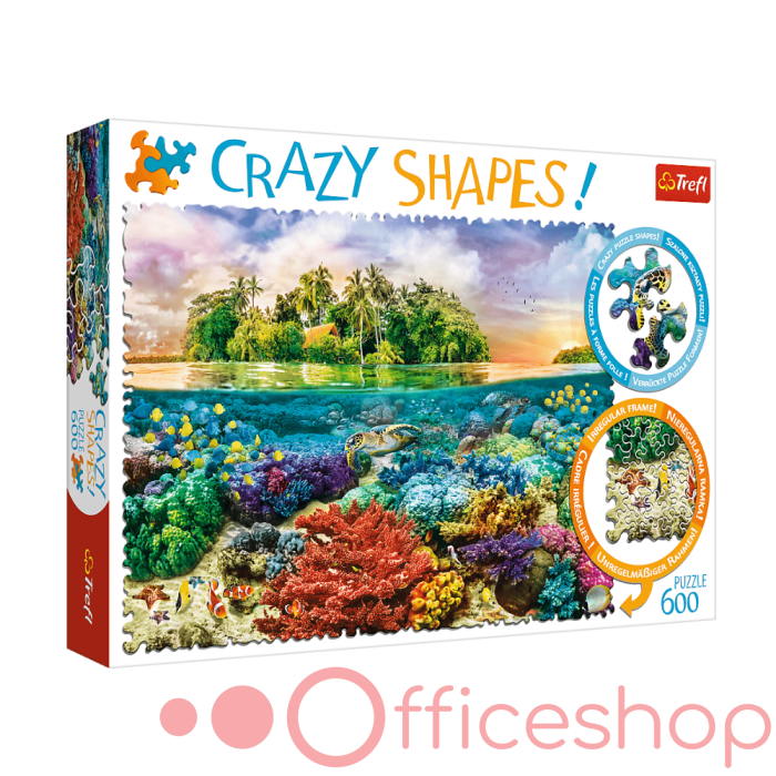 Puzzle 600 element, crazy shapes, "Insula tropicala" Trefl 11113