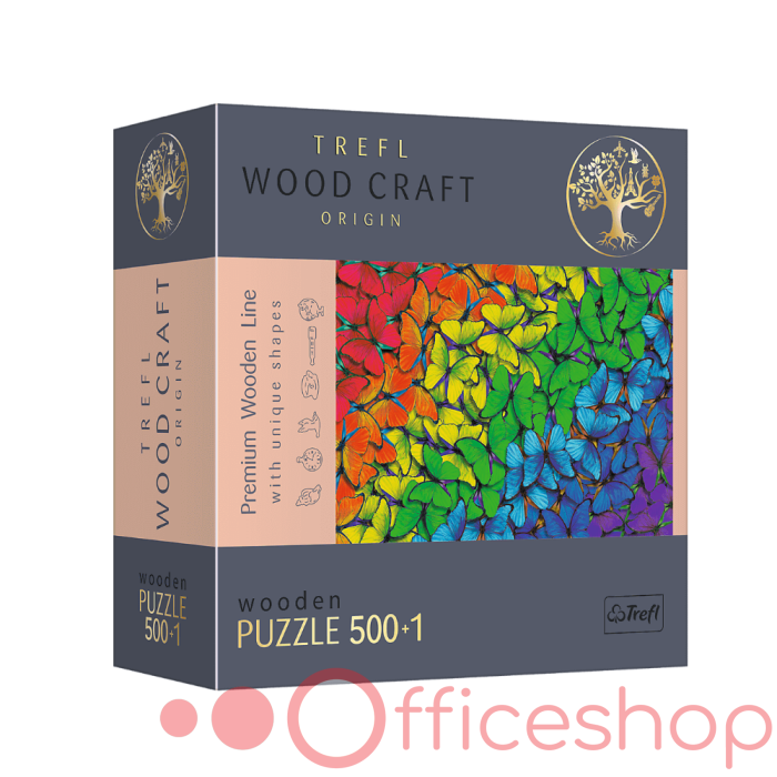 Puzzle din lemn, 501 elemente „Fluturasii” Trefl 20159