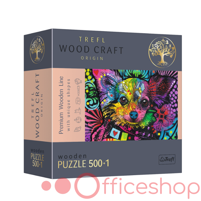Puzzle din lemn, 501 elemente „Cățelușul drăgălaș” Trefl 20160