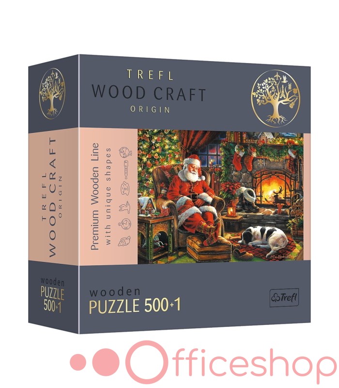 Puzzle din lemn, 501 elemente „Seara De Craciun” Trefl 20158