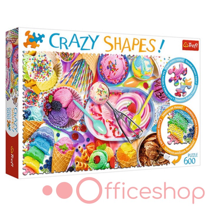 Puzzle 600 element, crazy shapes, "Visuri dulci" Trefl 11119
