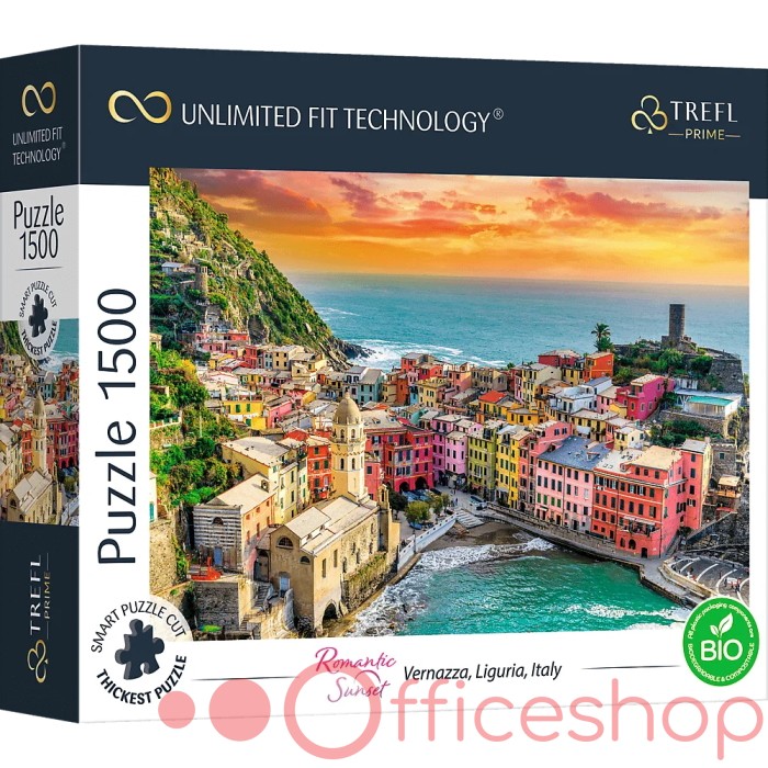 Puzzle 1500 elemente "Vernazza,Linguria,Italia'' Trefl Prime 26196