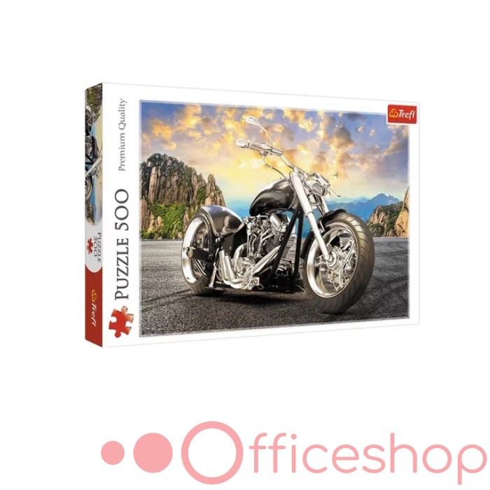 Puzzle 500 elemente "Motocicleta neagră" Trefl 37384