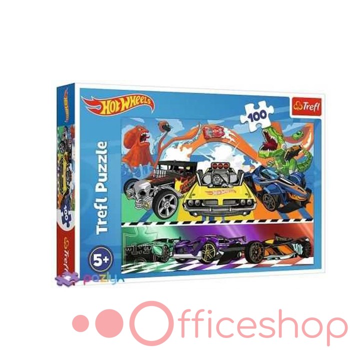 Puzzle 100 elemente "Speeding Cars" Trefl 16466