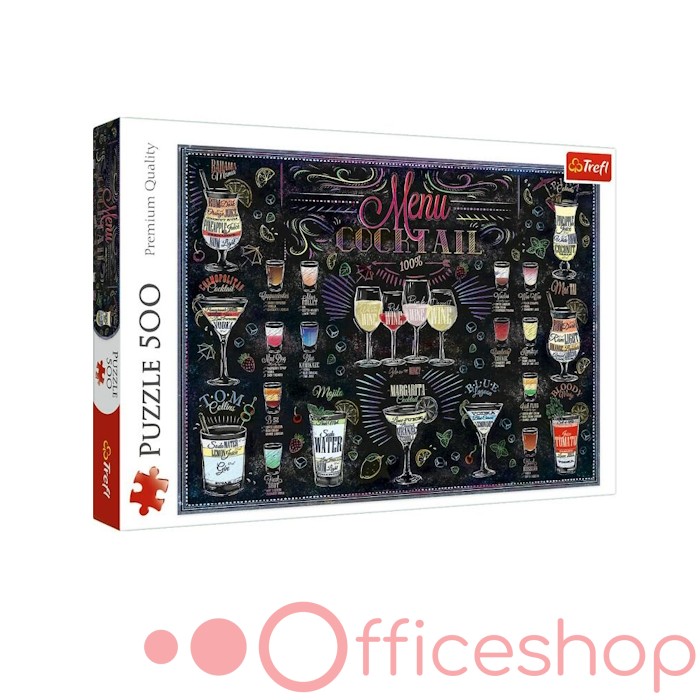 Puzzle 500 elemente "Meniul de cocktailuri" Trefl 37452