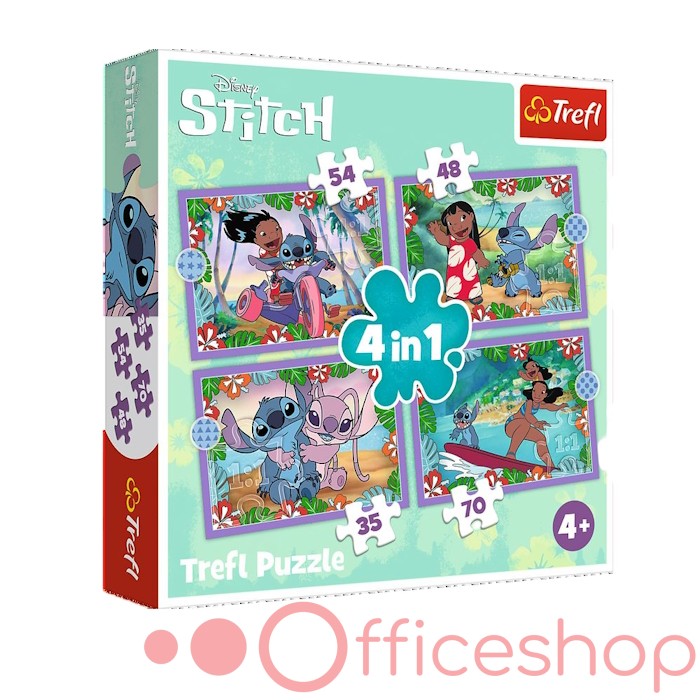 Puzzle 4 in1 "Lilo si Stich" Trefl 34633