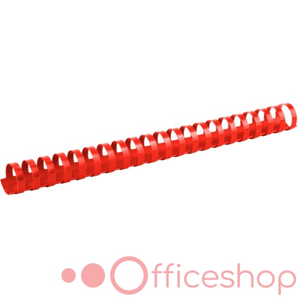 Inele din plastic pentru îndosariere Axent, 25 mm (240 file), 50 buc, roșii, 2925-06-A