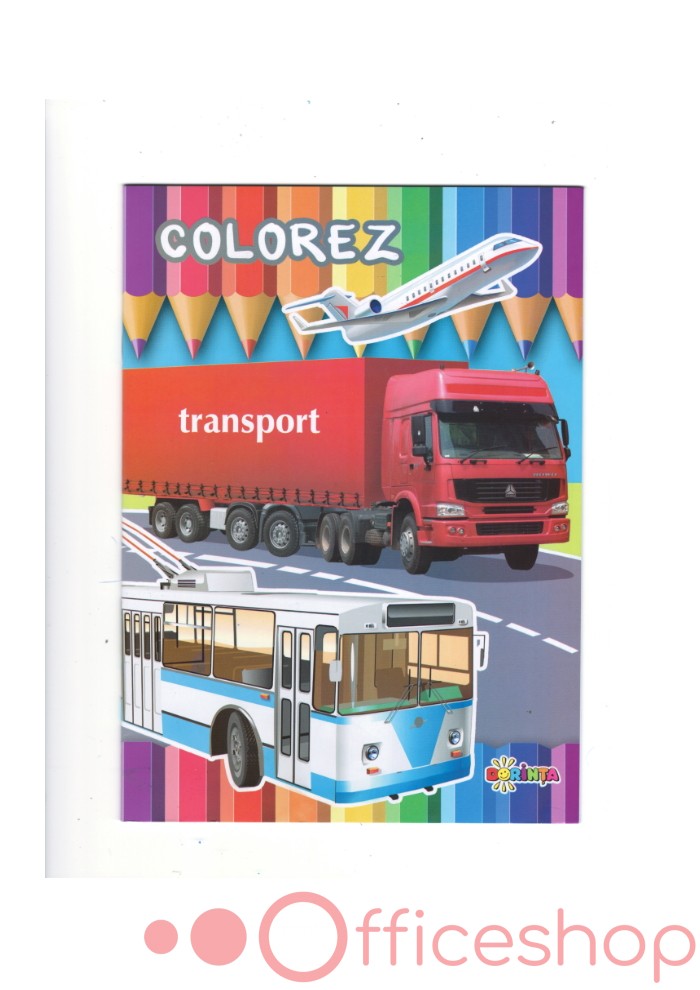 Carte de colorat 13 x 20 cm "Transport" 16 file 31330