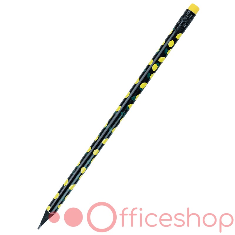 Creion de grafit cu radieră Axent Lemon 9009-03-A, HB (36)