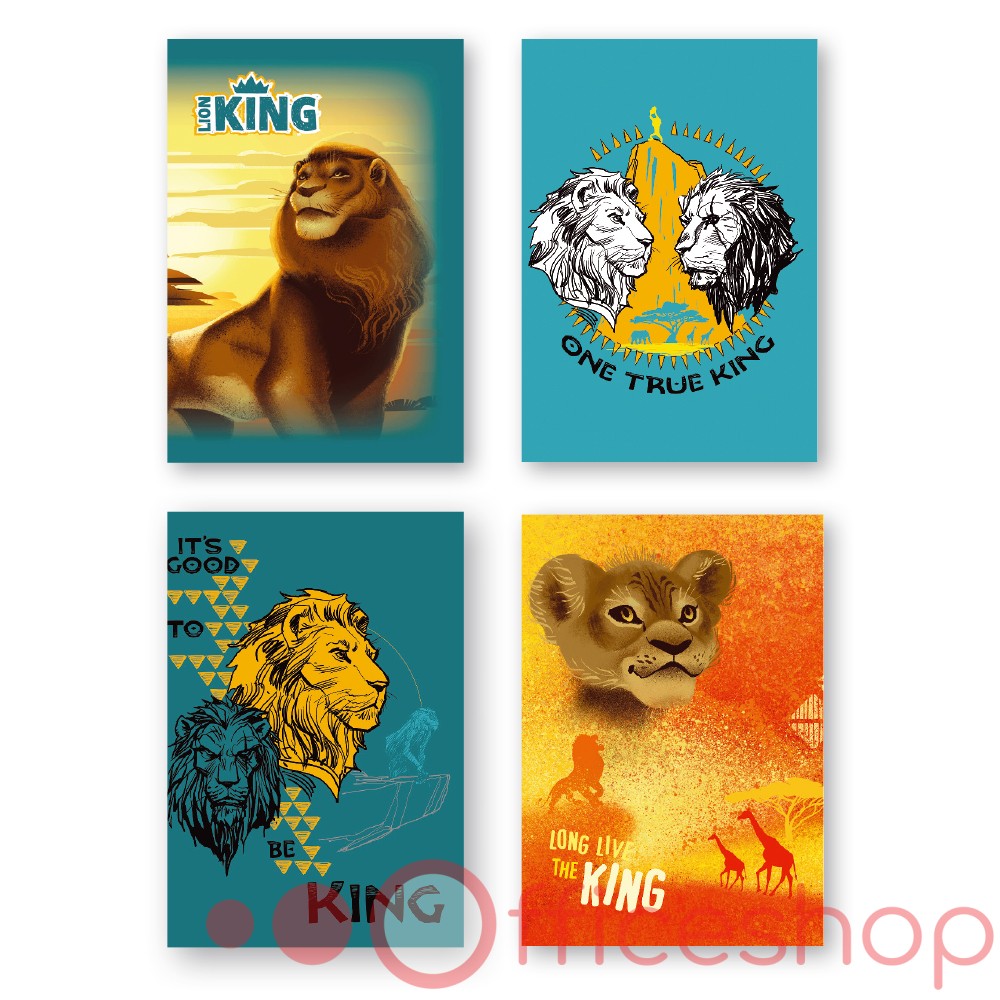 Carnet A5 Spree Lion King, 40 file, matematică, copertă colorată flexibilă, 96414