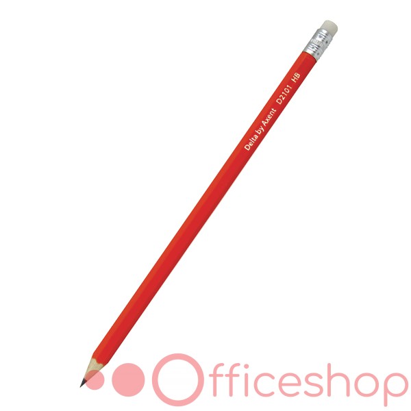 Creion de grafit cu radieră HB Delta, D2101 (100)