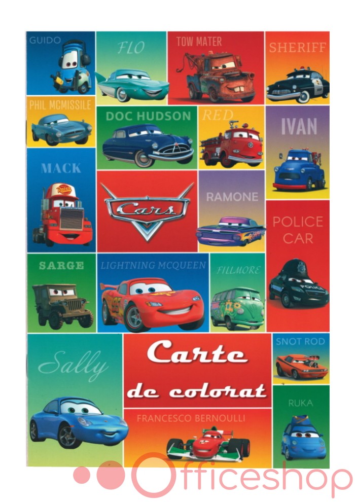 Carte de colorat A4 "Mașini" 16 file 003248