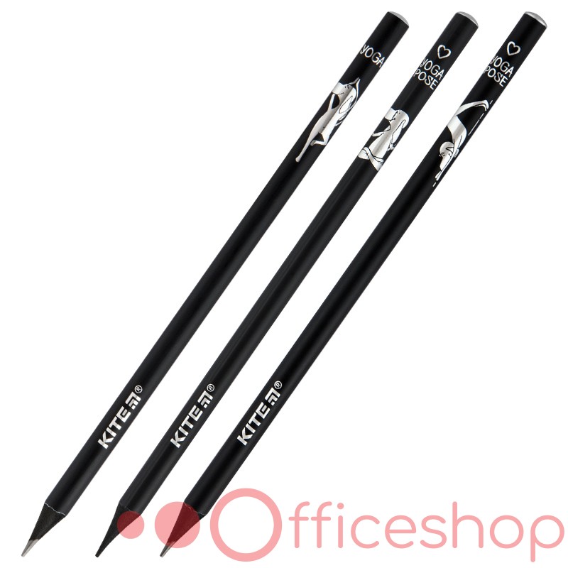 Creion de grafit fără radieră KITE Yoga, K20-159-02,  HB (36)
