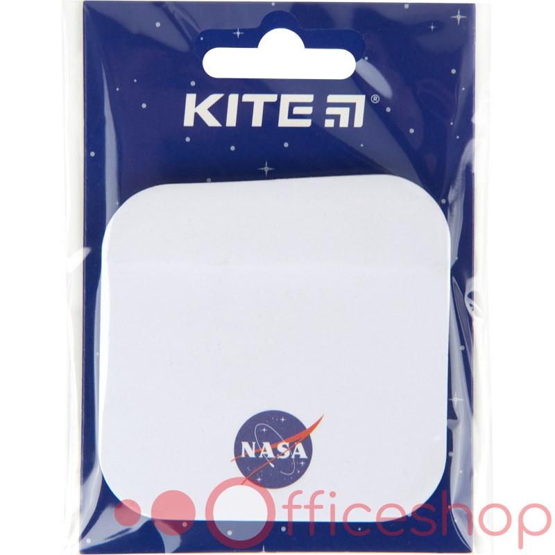 Hârtie pentru notițe cu strat adeziv Kite NASA, 70x70mm, 50 foi, NS22-298