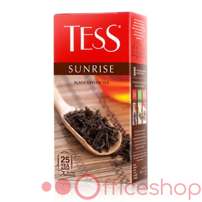 Ceai negru Tess Sunrise, 25 plicuri, 0937-10