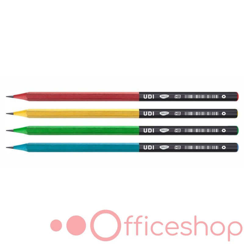 Creion cu radieră HB Daco UDI, CG110 (72)