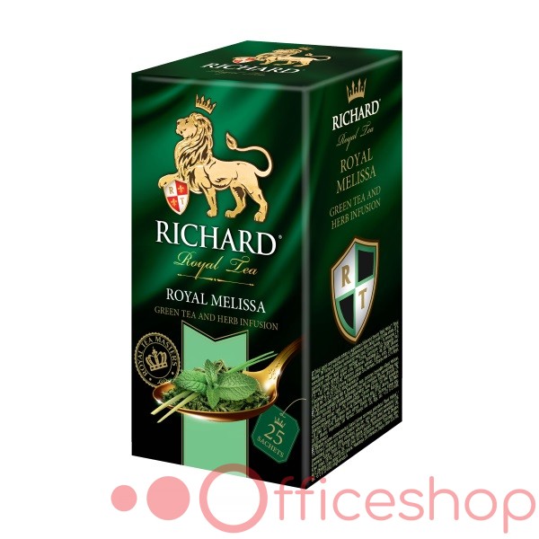 Ceai verde Richard Royal Melissa, 25 plicuri, 010508